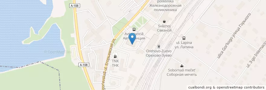 Mapa de ubicacion de Государственная аптека en Russland, Föderationskreis Zentralrussland, Oblast Moskau, Орехово-Зуевский Городской Округ.