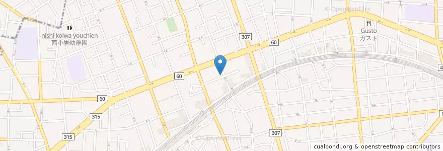 Mapa de ubicacion de 延郷閣 en Giappone, Tokyo, 江戸川区.