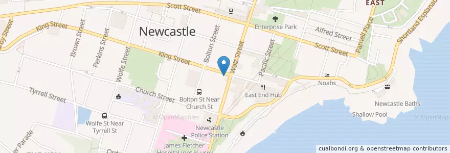 Mapa de ubicacion de The HUMBLE en Australia, Nuovo Galles Del Sud, Newcastle-Maitland.