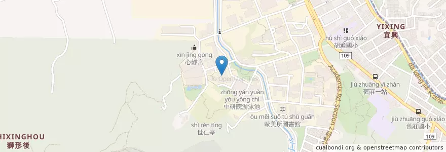 Mapa de ubicacion de 微風中央研究院 en Taiwan, 新北市, Taipei, 南港區.