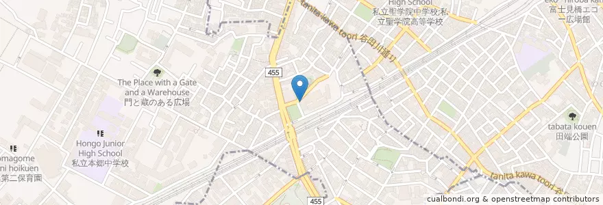Mapa de ubicacion de くゆり en 日本, 东京都/東京都, 北区.
