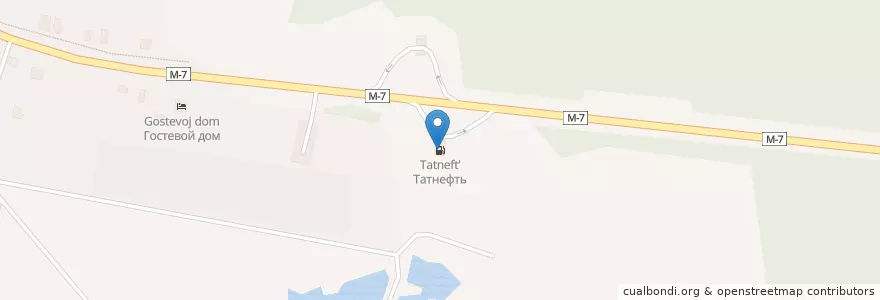 Mapa de ubicacion de Татнефть en Rússia, Distrito Federal Central, Владимирская Область, Камешковский Район, Второвское Сельское Поселение.
