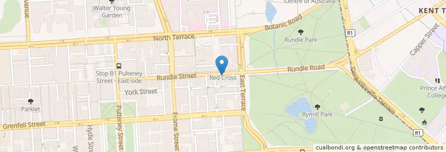 Mapa de ubicacion de La Taberna en Australia, South Australia, Adelaide, Adelaide City Council.