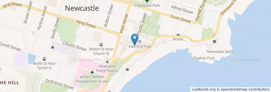 Mapa de ubicacion de Bar Petite en 오스트레일리아, New South Wales, Newcastle-Maitland.