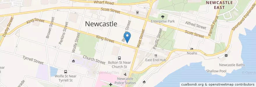 Mapa de ubicacion de Good Brother en Avustralya, New South Wales, Newcastle-Maitland.