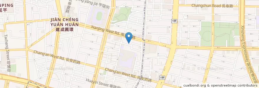 Mapa de ubicacion de 荷蘭小鬆餅 en تايوان, تايبيه الجديدة, تايبيه, 大同區.