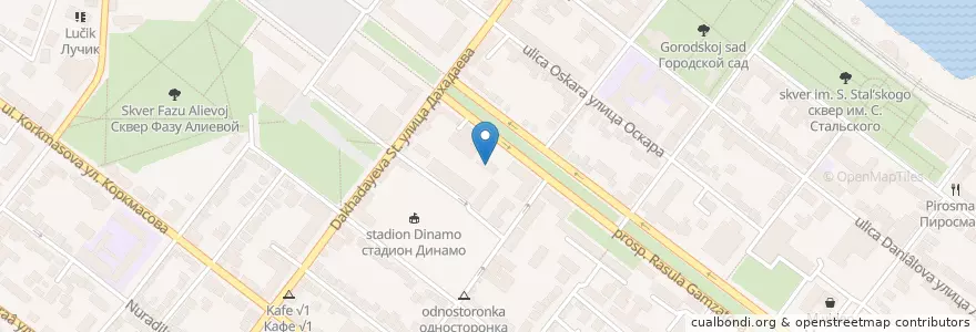 Mapa de ubicacion de Театр поэзии en Russland, Föderationskreis Nordkaukasus, Dagestan, Stadtkreis Machatschkala.