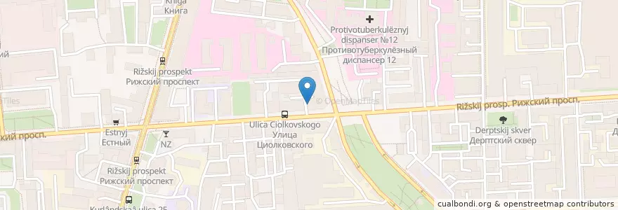 Mapa de ubicacion de Клоун-мим-театр «Мимигранты» en Russie, District Fédéral Du Nord-Ouest, Oblast De Léningrad, Saint-Pétersbourg, Адмиралтейский Район.