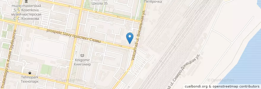 Mapa de ubicacion de Сбербанк en Rusland, Centraal Federaal District, Oblast Belgorod, Белгородский Район, Городской Округ Белгород.