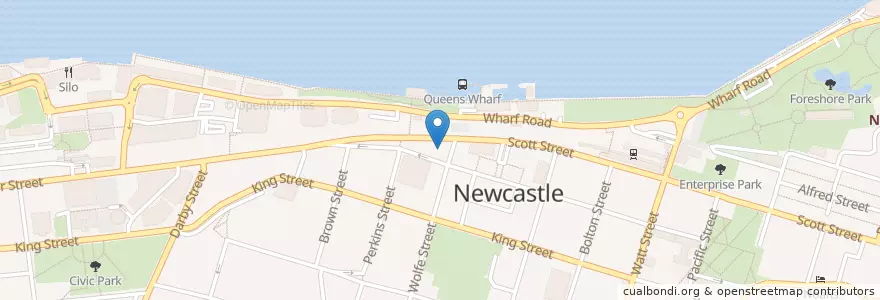 Mapa de ubicacion de Morrin Dental en オーストラリア, ニューサウスウェールズ, Newcastle City Council, Newcastle-Maitland.
