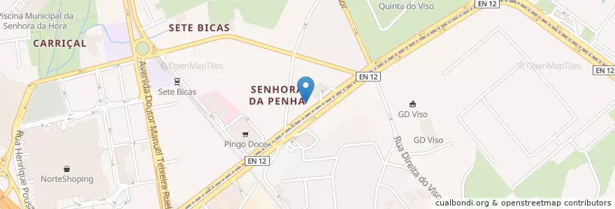 Mapa de ubicacion de Fármácia Viso en Portugal, Norte, Área Metropolitana Do Porto, Porto, Matosinhos, São Mamede De Infesta E Senhora Da Hora.