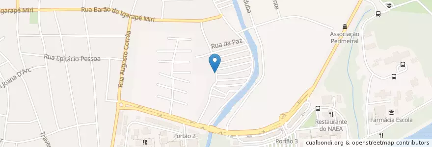 Mapa de ubicacion de Venda de Açaí do Pedro en 巴西, 巴西北部, 帕拉, Região Geográfica Intermediária De Belém, Microrregião De Belém, 贝伦.