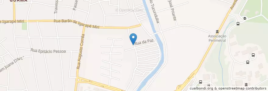 Mapa de ubicacion de Padaria do Evar en 巴西, 巴西北部, 帕拉, Região Geográfica Intermediária De Belém, Microrregião De Belém, 贝伦.