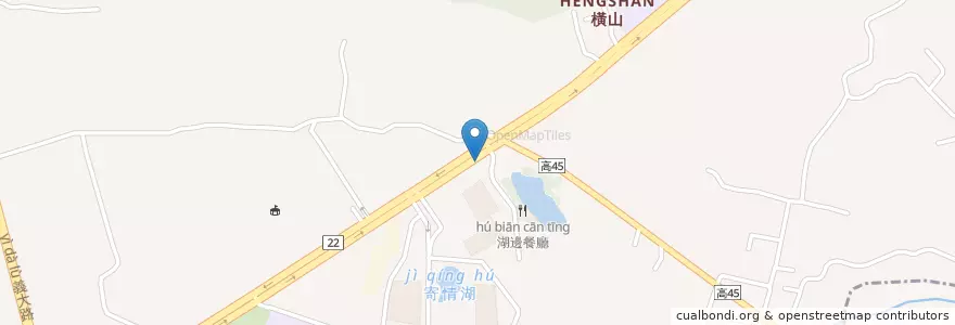 Mapa de ubicacion de 吳家古早味鴨肉飯 en 臺灣, 高雄市, 燕巢區.