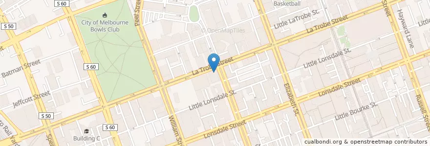 Mapa de ubicacion de Blaq en Австралия, Виктория, City Of Melbourne.