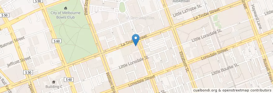 Mapa de ubicacion de Quanjude Chinese Restaurant en 澳大利亚, 维多利亚州, City Of Melbourne.
