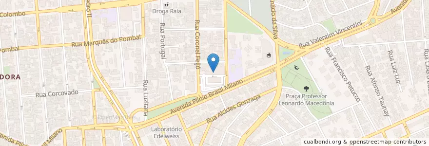 Mapa de ubicacion de Zaffari en Brasilien, Süden, Rio Grande Do Sul, Região Metropolitana De Porto Alegre, Região Geográfica Intermediária De Porto Alegre, Região Geográfica Imediata De Porto Alegre, Porto Alegre.
