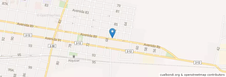 Mapa de ubicacion de Iglesia Liga Evangélica de Cuba en 쿠바, Artemisa, Alquízar.