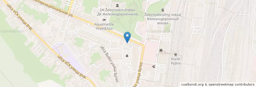 Mapa de ubicacion de Филиал аптеки 3 en Rússia, Distrito Federal Central, Oblast De Kursk, Курский Район, Городской Округ Курск.