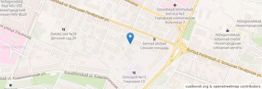 Mapa de ubicacion de X-Kids en Rusya Federasyonu, Приволжский Федеральный Округ, Nijniy Novgorod Oblastı, Городской Округ Нижний Новгород.