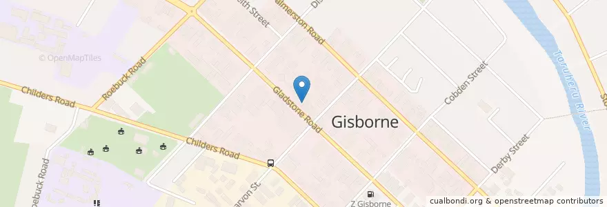 Mapa de ubicacion de Subway en 新西兰, Gisborne.