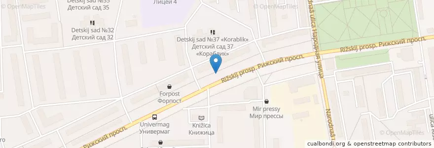 Mapa de ubicacion de Два пекаря, пекарня-кофейня en Russia, Northwestern Federal District, Pskov Oblast, Pskovsky District, Pskov.