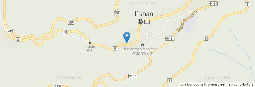 Mapa de ubicacion de 吉利早點 en 臺灣, 臺中市, 和平區.