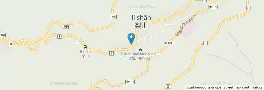 Mapa de ubicacion de 千葉食堂 en تايوان, تاي شانغ, 和平區.