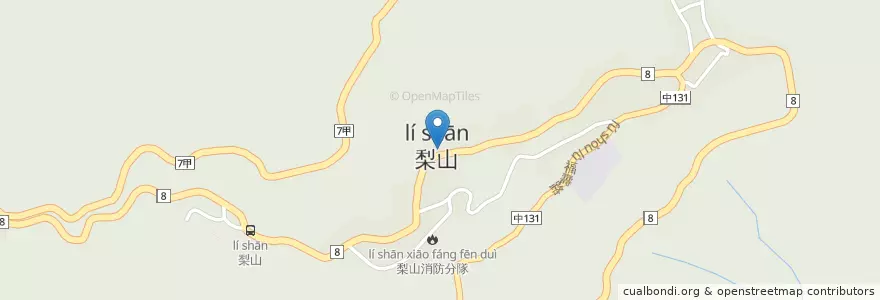 Mapa de ubicacion de 陋室小館 en 臺灣, 臺中市, 和平區.