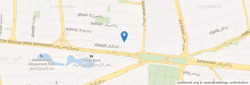 Mapa de ubicacion de درمانگاه چهارده معصوم en Iran, Isfahan, شهرستان اصفهان, بخش مرکزی شهرستان اصفهان, Isfahan.