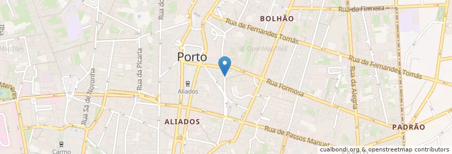 Mapa de ubicacion de Kind Kitchen en Portugal, Nord, Área Metropolitana Do Porto, Porto, Porto, Cedofeita, Santo Ildefonso, Sé, Miragaia, São Nicolau E Vitória.