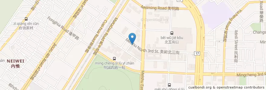 Mapa de ubicacion de 肯度營養美容健康餐飲 en Taiwan, Kaohsiung, 鼓山區.