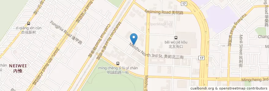 Mapa de ubicacion de 爸爸媽媽私房鍋物 en تایوان, کائوهسیونگ, 鼓山區.