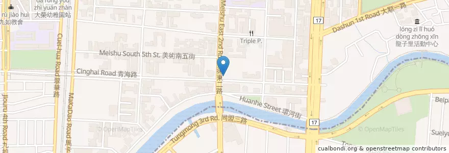 Mapa de ubicacion de 找是吉 和食珈琲 en Тайвань, Гаосюн, 鼓山區.