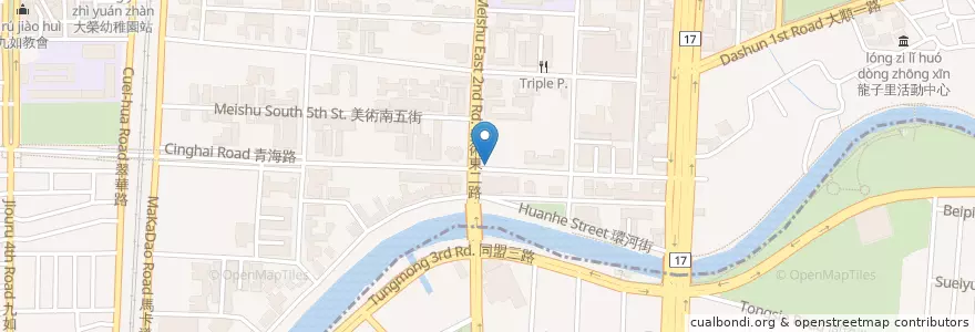 Mapa de ubicacion de Louisa Coffee 路易．莎咖啡 en Taiwán, Kaohsiung, 鼓山區.