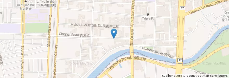 Mapa de ubicacion de 大鍋頭 海鮮涮涮鍋&小鍋飯 en تایوان, کائوهسیونگ, 鼓山區.