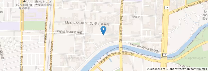 Mapa de ubicacion de 義諾廚房 en 타이완, 가오슝시, 구산 구.