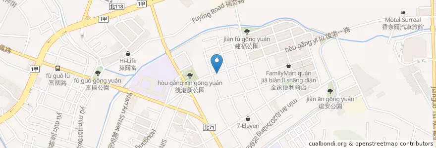 Mapa de ubicacion de 中華郵政 en 臺灣, 新北市, 新莊區.