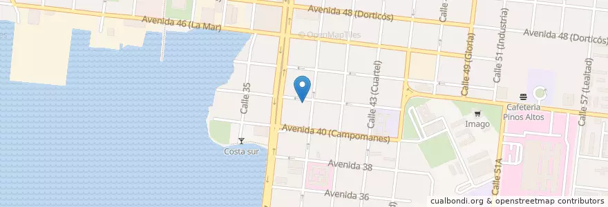 Mapa de ubicacion de Restaurante HM en Cuba, Cienfuegos, Cienfuegos, Ciudad De Cienfuegos.