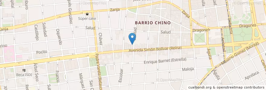 Mapa de ubicacion de Barclays en کوبا, La Habana, Centro Habana.
