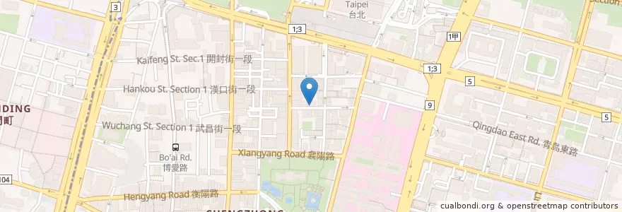Mapa de ubicacion de 吉屯屋 en تايوان, تايبيه الجديدة, تايبيه, 中正區.