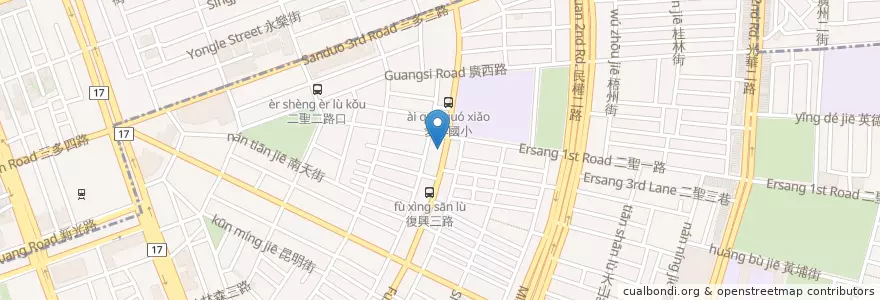 Mapa de ubicacion de 祥全診所 en 臺灣, 高雄市, 苓雅區.