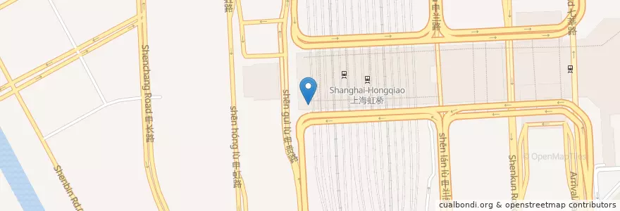 Mapa de ubicacion de McDonald's en 中国, 上海市, 闵行区.