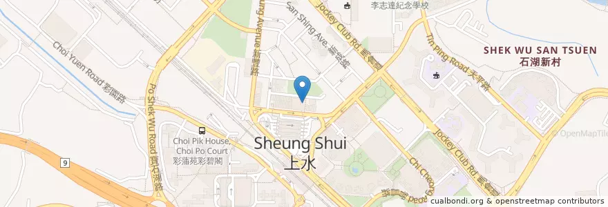 Mapa de ubicacion de 生發找換店 en 中国, 香港, 広東省, 新界, 北區 North District.