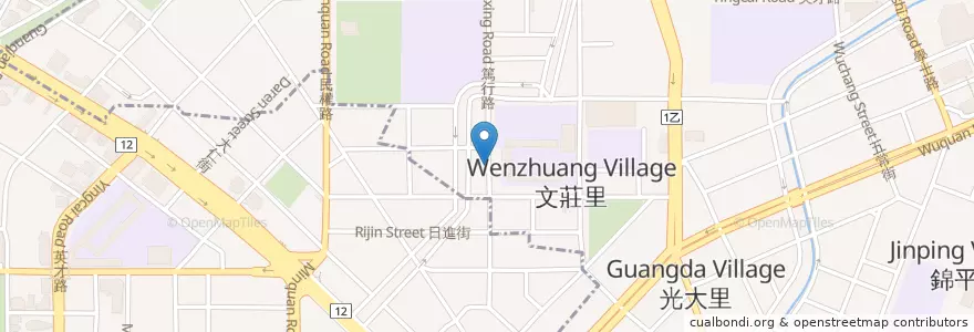 Mapa de ubicacion de 派克雞排 en Tayvan, Taichung, 北區.