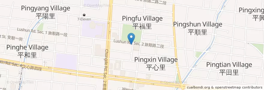 Mapa de ubicacion de 家家擱一碗 en Тайвань, Тайчжун, 北屯區.