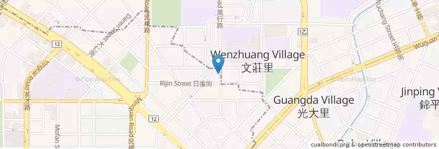 Mapa de ubicacion de 大家好自助餐 en 타이완, 타이중 시, 베이구.