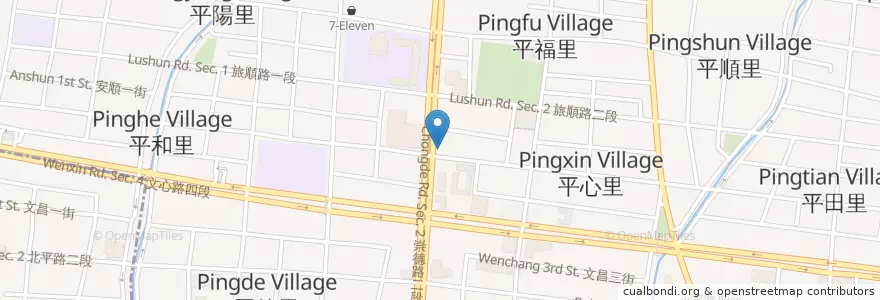 Mapa de ubicacion de 港動吃鍋 en تایوان, تایچونگ, 北屯區.
