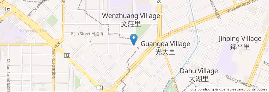 Mapa de ubicacion de 老京宴平價現炒 en Taiwán, Taichung, 北區.