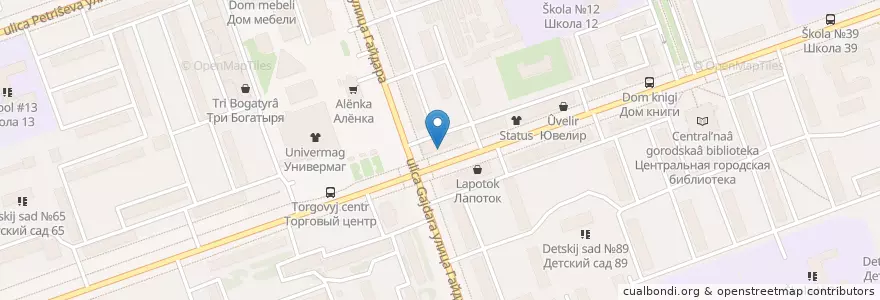 Mapa de ubicacion de Ай-Болит en Rusia, Приволжский Федеральный Округ, Óblast De Nizhni Nóvgorod, Городской Округ Дзержинск.